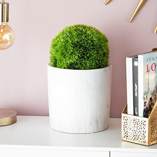 CosmoLiving Faux Foliage Boxwood Topiary Artificial Plant