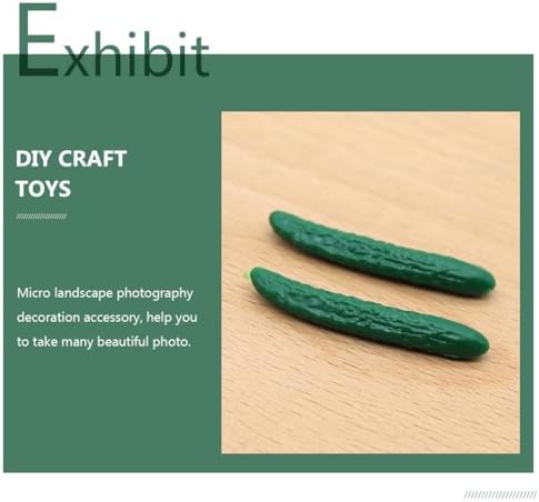 20Pcs Miniature Cucumber Models for Dollhouse Decor
