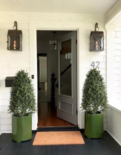 38in Artificial Boxwood Topiary Trees 2Pack