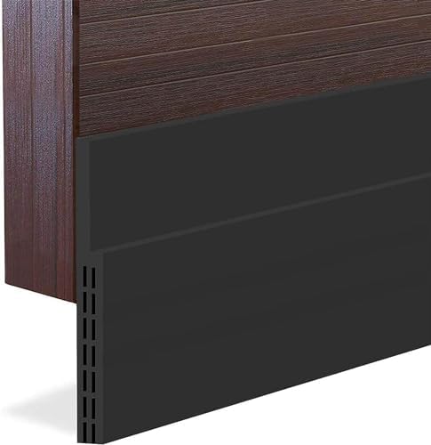 Suptikes 2PACK Door Draft Stopper 34 W x 39 L Black
