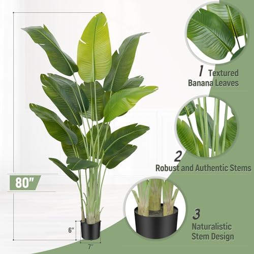 Keeplush Lifelike Bird of Paradise Artificial Plant 66ft