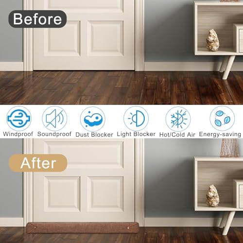 Fivebop Door Draft Stopper 36 Inch Triangle Weighted Stopper