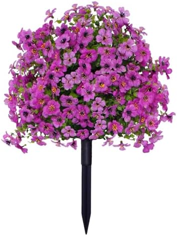 23in Artificial Violet Topiary Tree with Ground Spike