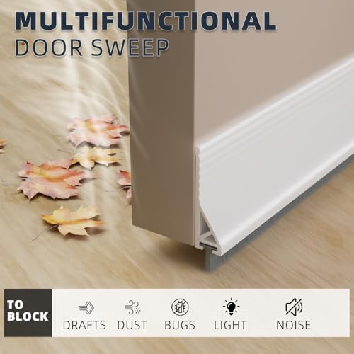 39 Inch Door Sweep with Brush and Silicone Seal