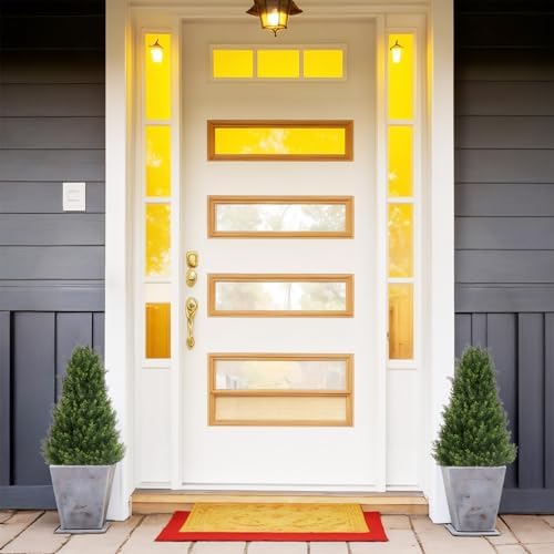36 Inch Artificial Cedar Topiary Trees Set of 2