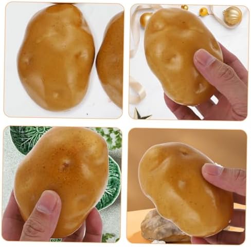 16pcs Realistic Foam Potato Models for Home Kitchen and Photography