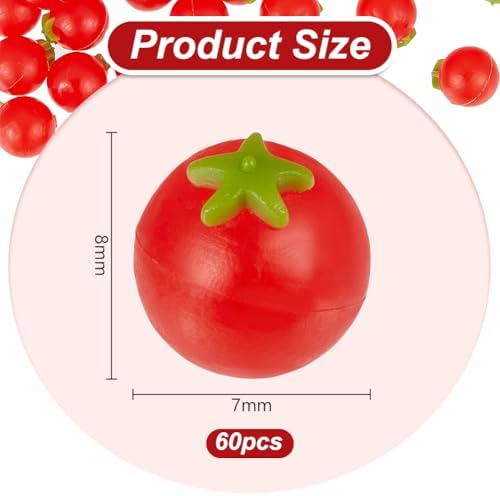 OLYCRAFT 60Pcs Mini Artificial Tomato Decor