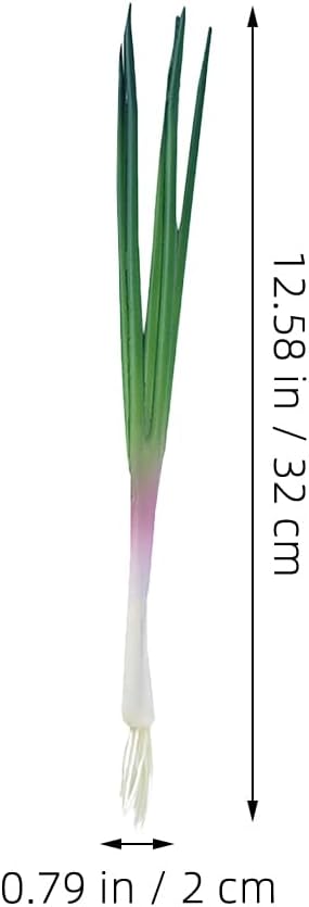 LOGOFUN 3pcs Artificial Green Scallions Photo Prop
