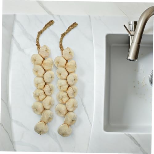 Alipis 2pcs Artificial Garlic Rope Decor