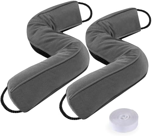 Sunolga 2 Pack 38 Inch Weighted Door Draft Stopper Grey