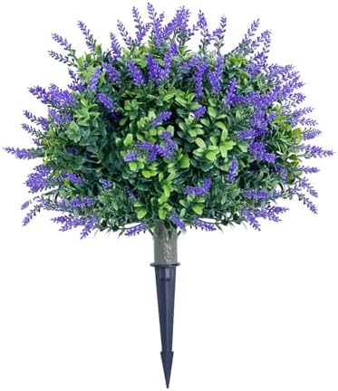 Foryoudecor Artificial Topiary Lavender Set of 2