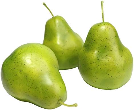 Millennial Essentials Artificial Green Pears 6pcs for Decor