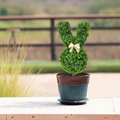 Easter Bunny Artificial Topiary Tree Decor