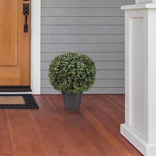 Pure Garden Artificial Topiary Ball - 21 Inch Faux Plant Decor