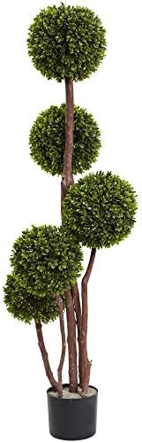 Nearly Natural 4ft Boxwood Topiary UV Resistant
