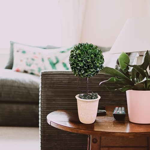 Admired By Nature 135 inch Artificial Boxwood Topiary Ball Potted Plant