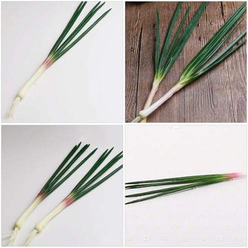 LOGOFUN 3pcs Artificial Green Scallions Photo Prop