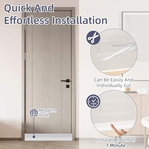 OXRQ Door Draft Stopper 78 Inch Transparent Seal