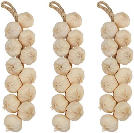 Hemoton 3pc Garlic Hanging Garland Photo Props