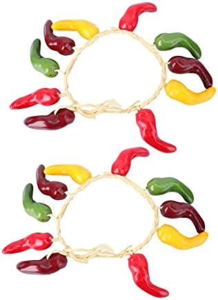 Wakauto 2 Pcs Artificial Vegetable String Decor