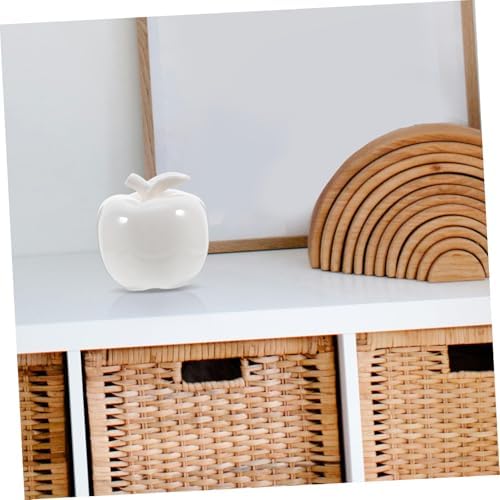 Luxshiny 1pc Chic Ceramic Christmas Apple Ornament