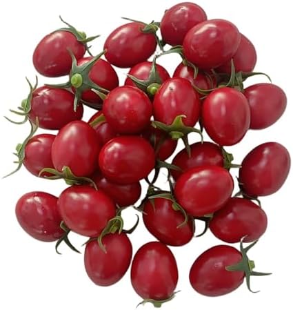 Lovmeety 30Pcs Artificial Cherry Tomatoes for Decor and Photography