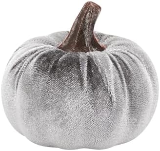 8PCS Velvet Pumpkins Artificial Decor for Halloween Thanksgiving