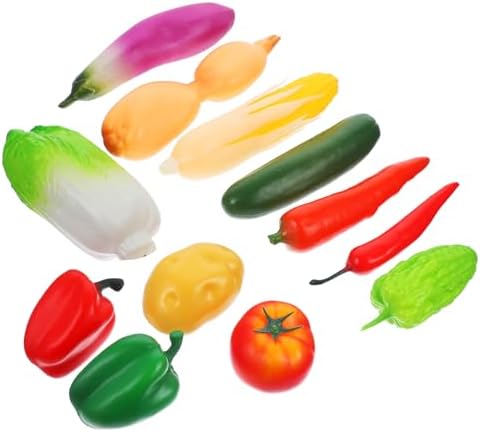 12pcs Lifelike Vegetable Models for Display and Photography