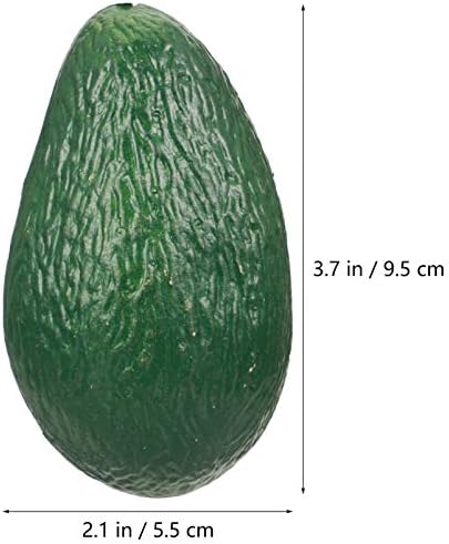 FOMIYES Plastic Artificial Avocado Set of 6