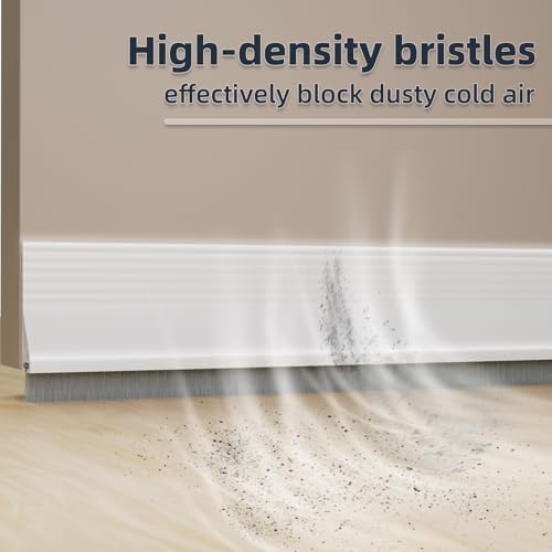 39 Inch Door Sweep with Brush and Silicone Seal