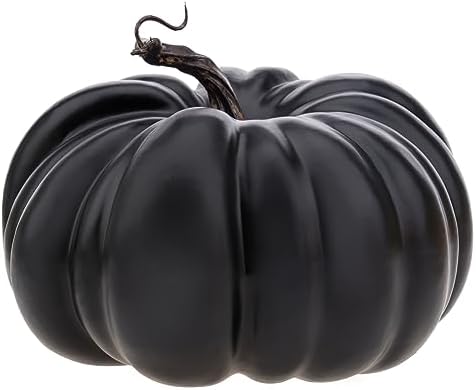 77 Inch Artificial Black Halloween Pumpkin Decoration