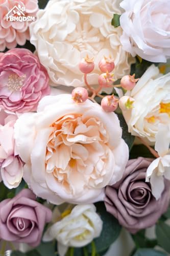 BMQDSM Faux Flowers Wedding Arch Kit Dark Pink