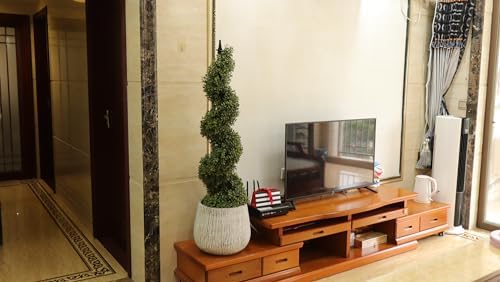 48 Inch Spiral Artificial Topiary Tree Set of 2