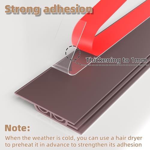 78 Inches Brown Door Draft Stopper Soundproof Seal