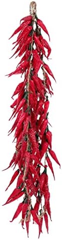 Happyyami 5pcs Artificial Chili Peppers Hanging Decorations
