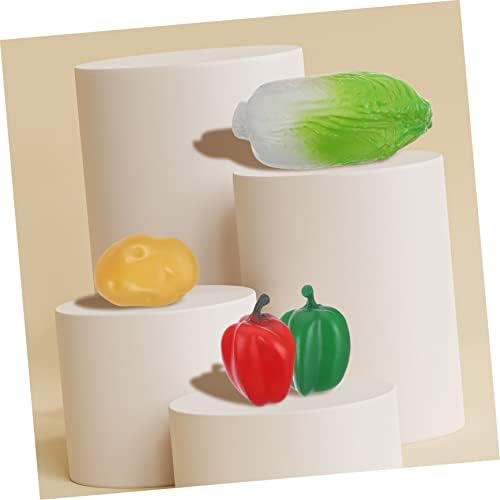 12pcs Lifelike Vegetable Models for Display and Photography