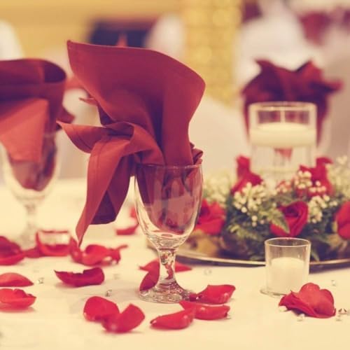 DomeStar 2000pcs Red Rose Petals Artificial Flowers