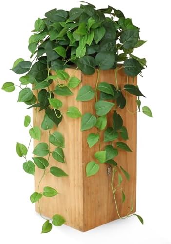 Fake Pothos Hanging Plants Set of 2 Green Artificial Plants