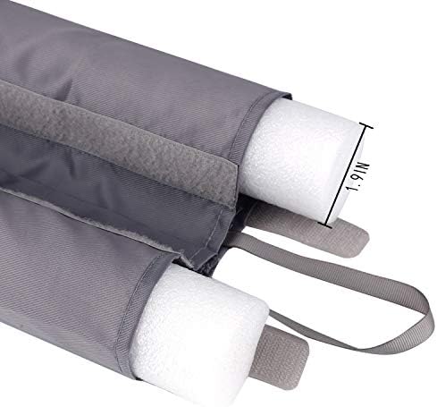 ClauCiel Under Door Draft Stopper Gray Adjustable