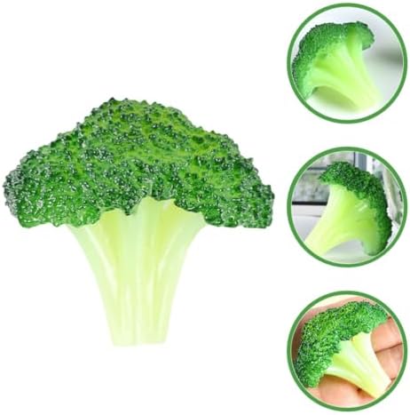 VOSAREA 4Pcs Artificial Broccoli for Home Kitchen Decor