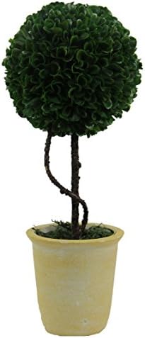 Admired By Nature 135 inch Artificial Boxwood Topiary Ball Potted Plant