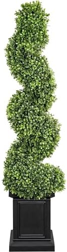 Artificial Boxwood Spiral Topiary Tree 35ft Tall