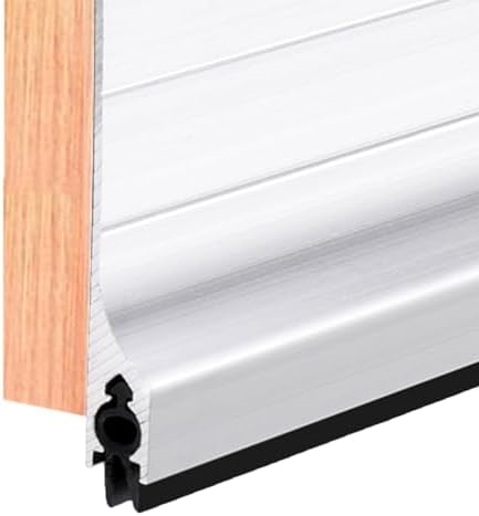 GALOFAY Door Draft Stopper 32 Inches Aluminum with Rubber Sweep