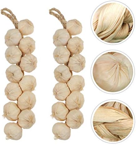 Hemoton 3pc Garlic Hanging Garland Photo Props