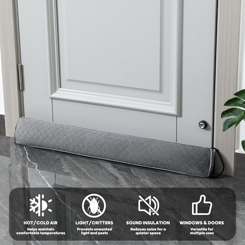 36 Inch Premium Velvet Weighted Draft Stopper
