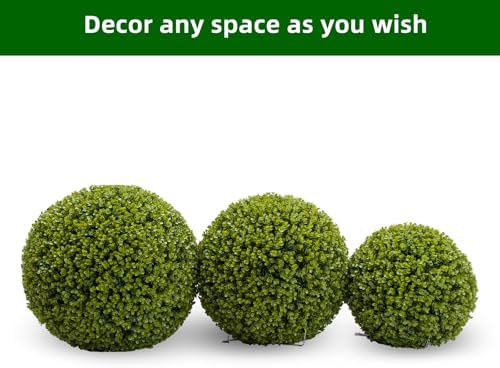 Garvee Artificial Topiary Balls 21 Inch 2 Pcs