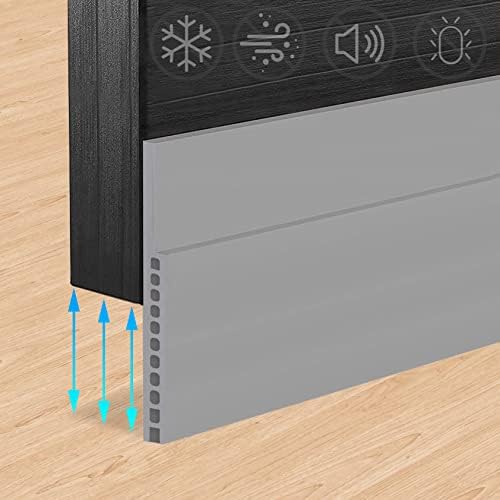 SYIPO Door Draft Stopper for Large Gaps Adjustable Gray