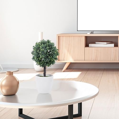 Cabilock Mini Artificial Boxwood Rosemary Topiary