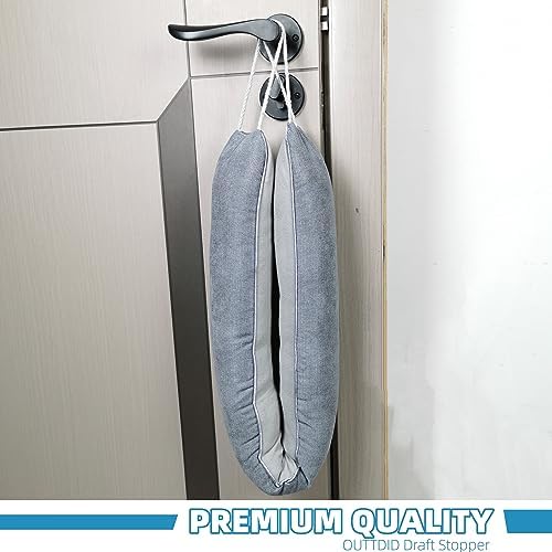OUTTDID Door Draft Stopper 36 Inches x 4 Inches Gray