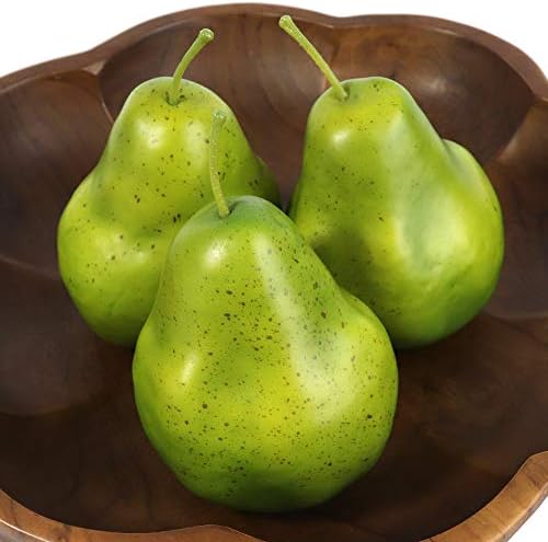 Millennial Essentials Artificial Green Pears 6pcs for Decor